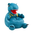 thumbnail image 2 of Sofá de animales de dibujos animados para niños, silla de dinosaurio para niños, reposabrazos para leer, relajarse y acurrucarse, sofá de peluche, Azul, 2 of 9