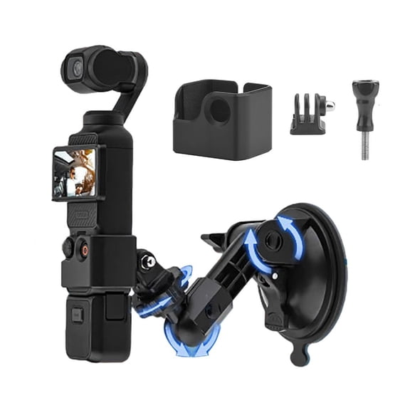 Ciwanning Car Suction Cup Bracket Universal Action Cameras Adjustable Windshield Mount