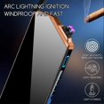 thumbnail image 4 of USB Rechargeable Plasma Dual Arc Lighter, Fingerprint Sensor Windproof Flameless Metal Lighter for Men Gift, 4 of 5