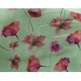 thumbnail image 4 of oneOone Georgette Viscose Mint Fabric Flower Watercolor Sewing Material Print Fabric By The Yard 42 Inch Wide, 4 of 4