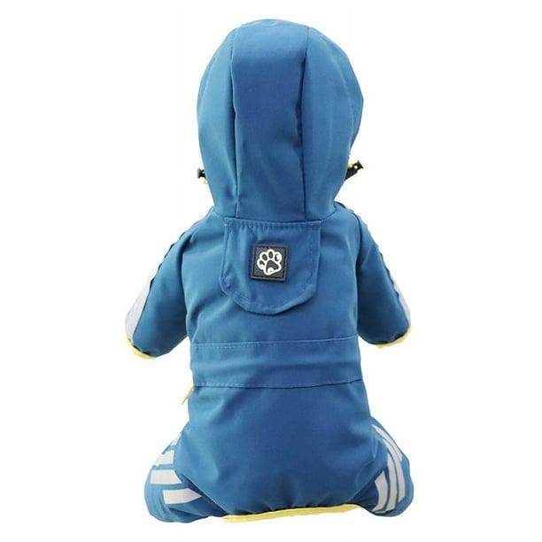 Chubasquero para perros, poncho impermeable para cuatro patas, ropa para mascotas de lluvia de peluche, impermeable para perros pequeños y medianos al por mayor