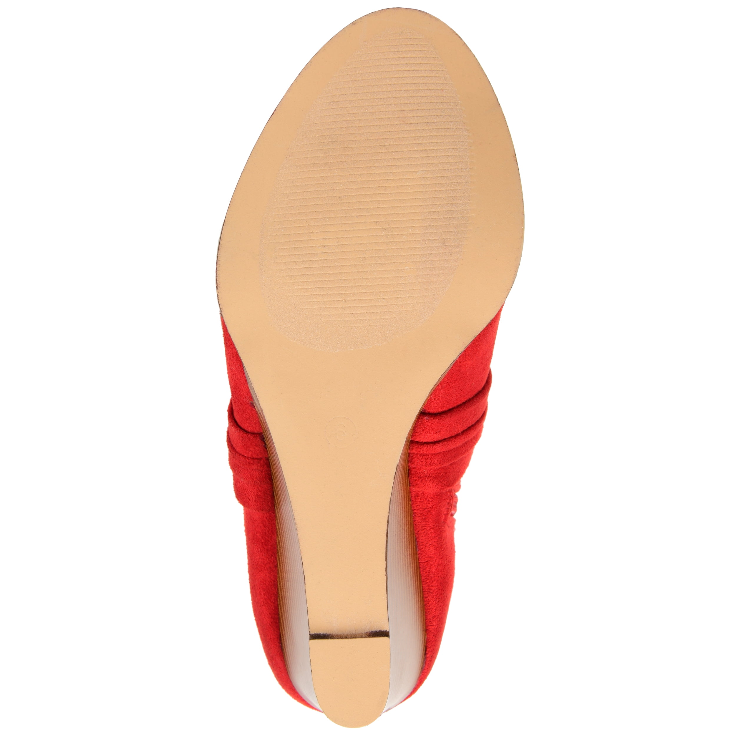 Journee Womens Sabeena Inside Zip Open Toe Wedge Booties