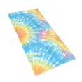 thumbnail image 3 of Polyester Long Towel Multi-Size Water Absorption Good Bright Fluffy Soft For Bathroom Swimming Pool Beach Outdoor Travel Turquoise Tie Dye Background Rainbow Colors_3, 3 of 8