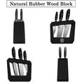 thumbnail image 2 of TUO Knife Set - Kitchen Knife Set with Wooden Block 7 pieces - G10 Full Tang Ergonomic Handle - BLACK HAWK S SERIES with Gift Box, 2 of 6