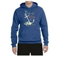 thumbnail image 2 of Hope is An Anchor For The Soul Hebrews 6:19 Inspirational/Christian Unisex Graphic Hoodie Sweatshirt, Vintage Heather Blue, Medium, 2 of 3
