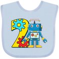 thumbnail image 3 of Inktastic 2nd Birthday Robot Boys or Girls Baby Bib, 3 of 4