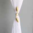 thumbnail image 4 of Valea Home 2-Pack Creative Curtain Tiebacks Random Modelling Curtain Holdbacks Eelicate Simple Type, Gold, 4 of 8
