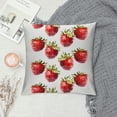 thumbnail image 2 of Orinice Strawberries Graphic Decorative Throw Pillow Cover for Home Couch Living Room Bed Sofa - Printed on Both Sides - 1PC 18x18in, 2 of 5