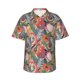 thumbnail image 1 of Balery Tropical Fruit Camisas hawaianas de manga corta para hombre, camisas playeras de corte holgado, camisas de vacaciones con botones,X-Large, 1 of 7
