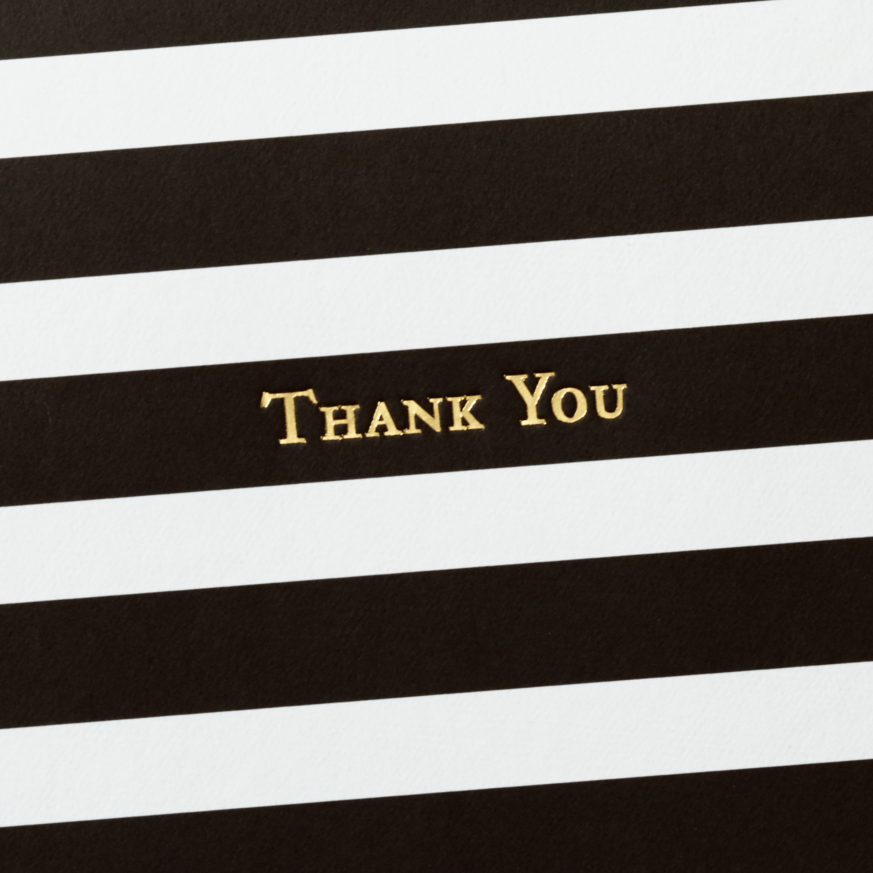 Hallmark Boxed Blank Thank You Notes (Black-and-White Striped), 40 Count