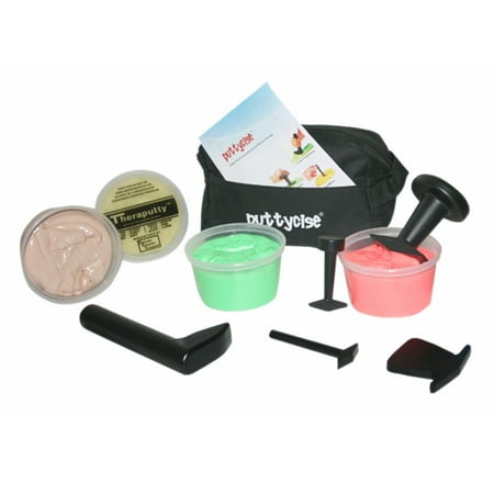 Puttycise TheraPutty set, easy, 5 tools, 4 1lb TheraPutty exercise putty