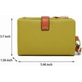 thumbnail image 7 of Wallets for Women Rfid Small Womens Wallet Leather Ladies Wallets,Compact Wristlet Wallets,Trifold Card Holder Wallets with Multi Credit Card Slot Zipper Coin Pocket and Wrist Strap(Green), 7 of 7