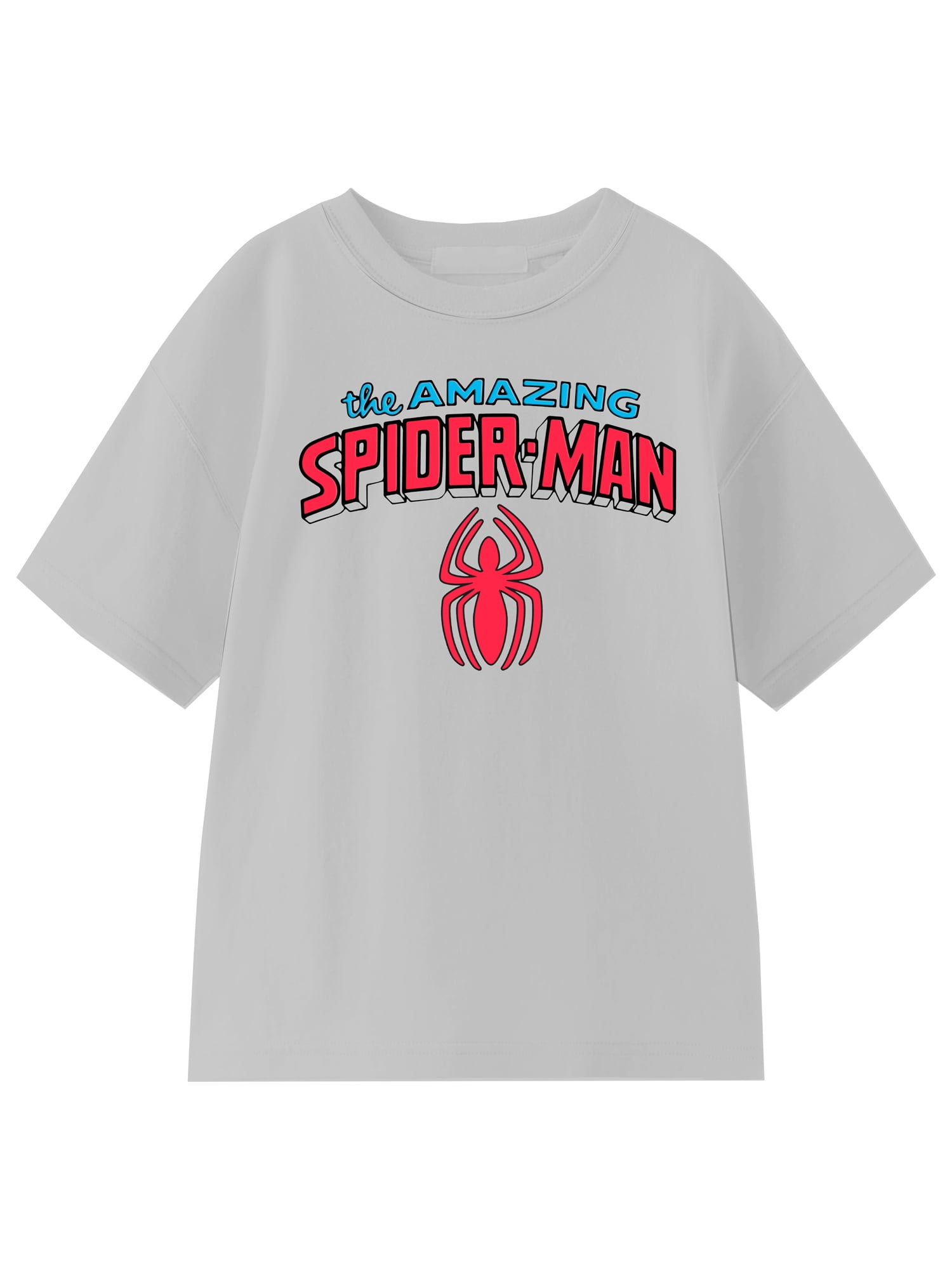 Spider-Man, Boys' Elevated Front and Back Graphic T-Shirt, Sizes 4-18