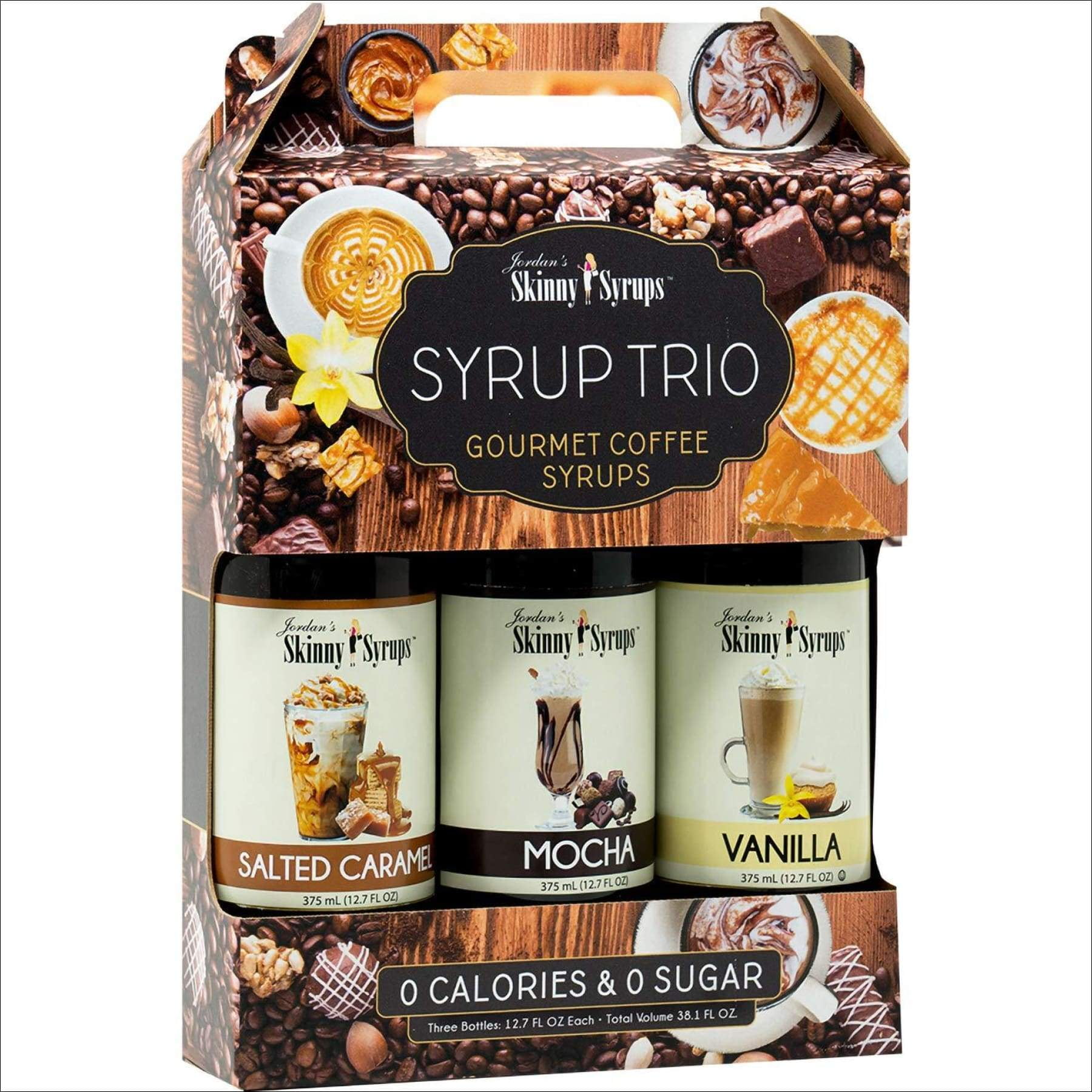 Jordan's Skinny Mixes Syrups | Classic Syrup Trio | Healthy Flavors with 0 Calories, 0 Sugar, 0 Carbs | 375ml/12.7oz Bottles- Pack of 3