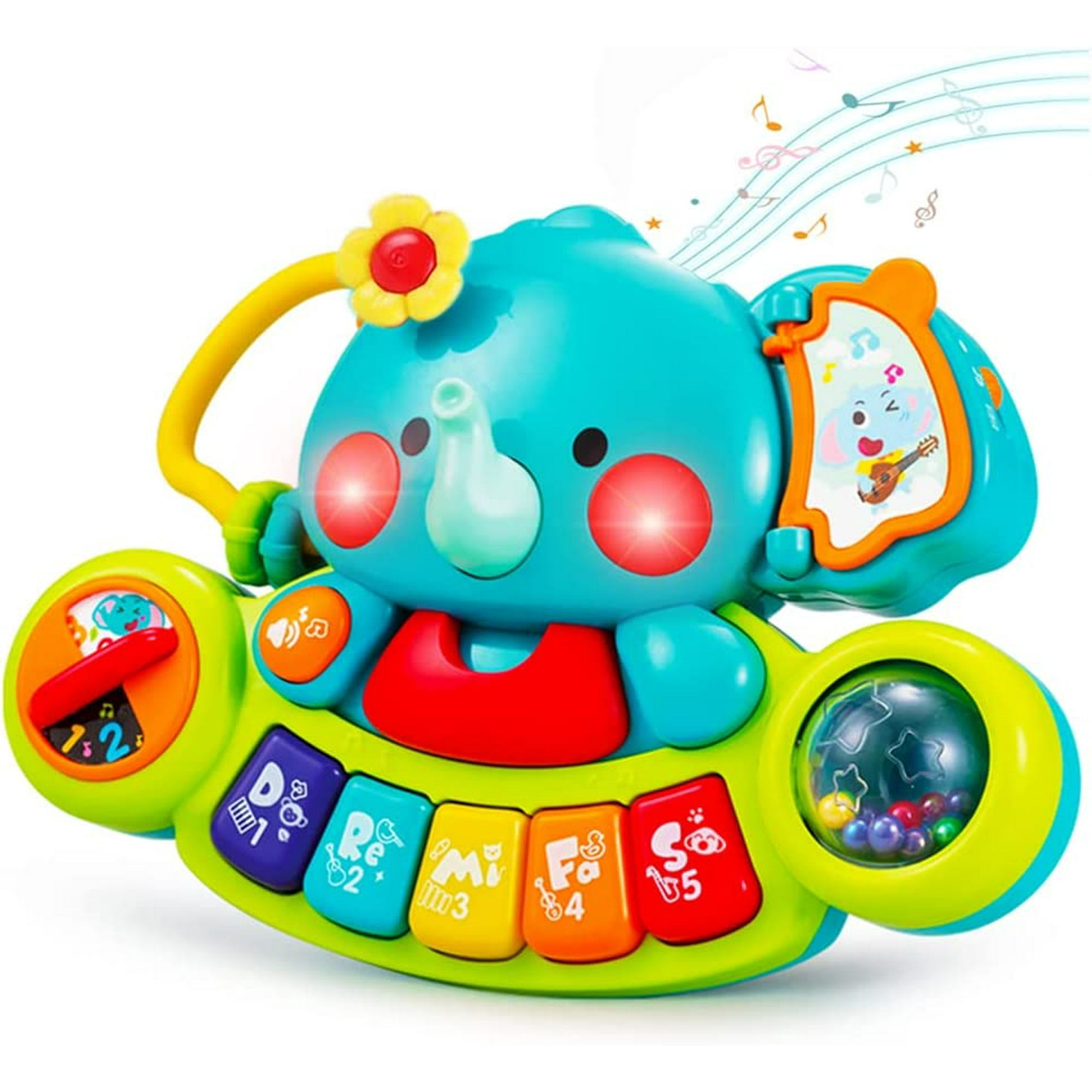 Hhhc Baby Toys 6 To 12 Months 6 Month Old Baby Piano Toys Infant Toys 6 12 Months Elephant Light Up Music 9 Month Old Baby Toys 12 18 Months Learnin
