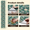 thumbnail image 5 of Boho Peel and Stick Wallpaper 17.7in x 9.8ft Whimsical Ocean Galaxy Fish Paper Boats Rainbows Teal Contact Paper Vinyl Self-Adhesive Removable Wall Paper for Bedroom Nursery Renter Friendly, 5 of 8