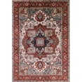thumbnail image 1 of Ahgly Company Indoor Rectangle Mid-Century Modern Saffron Red Oriental Area Rugs, 8' x 12', 1 of 6
