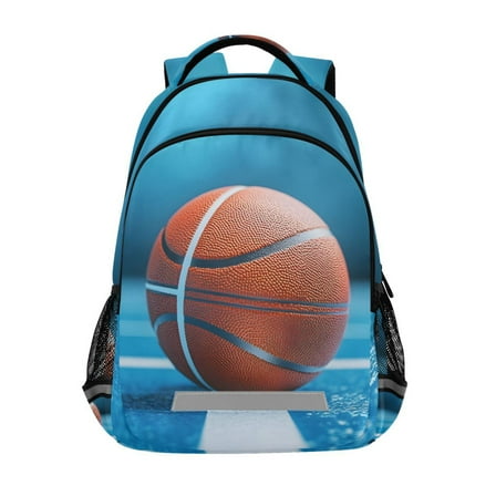 ALAZA Basketball Blue Backpack Elementary School Bag Bookbag Travel Rucksack