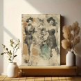 thumbnail image 6 of Vintage Fashion Beach Art Print, Retro Women Coastal Art for Living Room Bedroom Hotel Cafe Office, 6 of 8