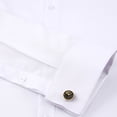 thumbnail image 6 of TANSILING Men's French Cuff Dress Shirt with Free Cufflinks, Formal Long Sleeve Tuxedo Shirt, 6 of 7