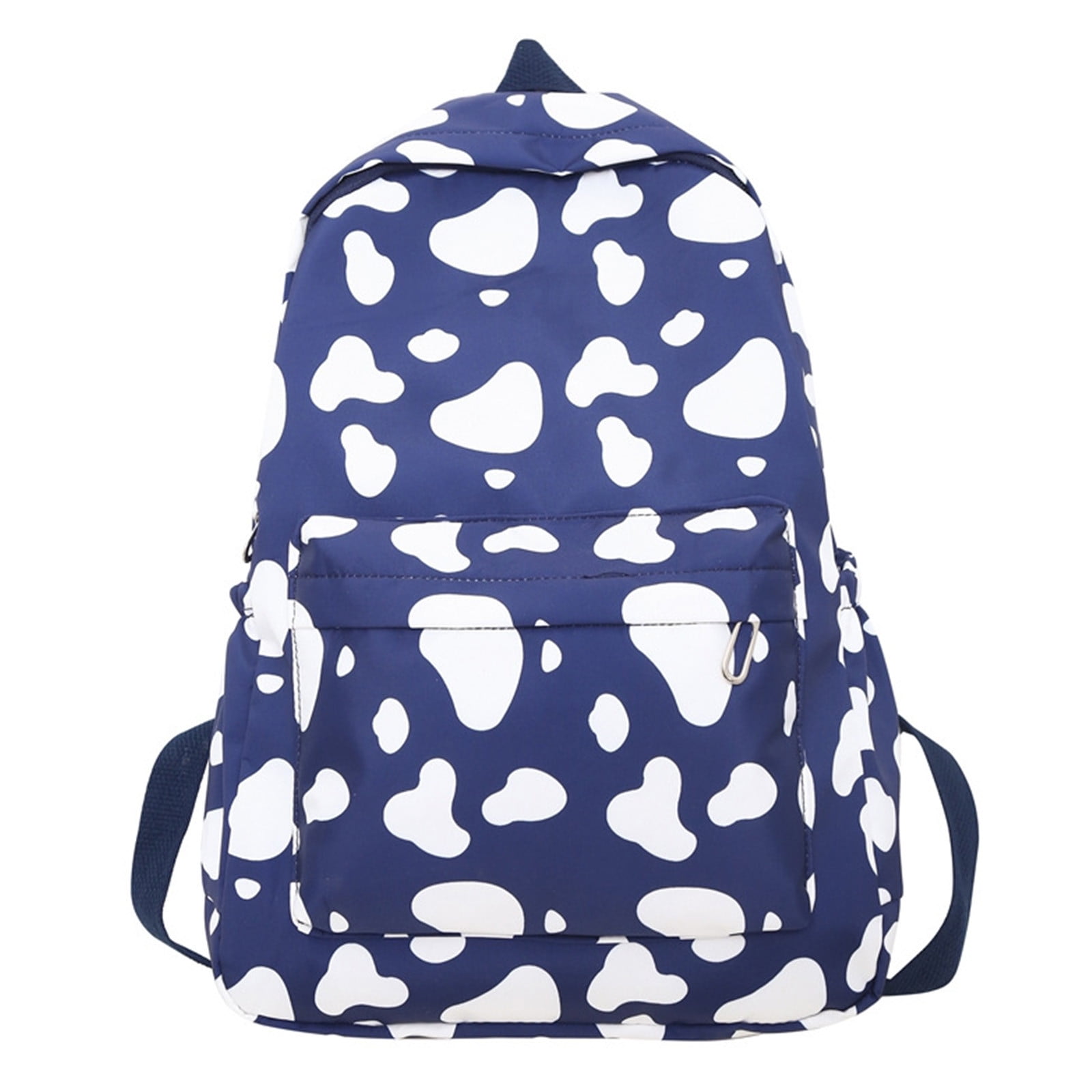 Herunwer Cute Cow Print Backpack, Fashionable And Versatile, Large Capacity Backpack, Forest Style, Small Fresh, Junior High School And High School Student Backpack