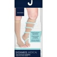 thumbnail image 3 of Sigvaris Specialty 554 Secure Unisex 40-50 Open Toe Knee High Compression Stockings w/Silicone Band Black M2 Long, 3 of 3