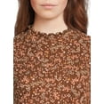 thumbnail image 4 of Self Esteem Juniors Mock Neck Ribbed Top, 4 of 5
