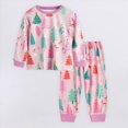 thumbnail image 5 of ORT Kids Christmas Pajamas Xmas Print Graphic Sleepwear Toddler Girls Boys Xmas Graphic Holiday Pjs Sets, 5 of 6