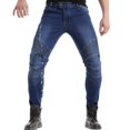 thumbnail image 1 of Takuey 2019 Waterproof Men Motorcycle Riding Pants Motocross Racing Jeans With 4 X Knee Hip Pads (XL, Blue), 1 of 4