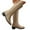 Z01 Beige, variant on Gyexs Slouchy Boots for Women Knee High Mid Calf Boots Fashion Block Heel Warm Winter Boots Beige Size 6.5