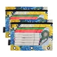 thumbnail image 2 of 2 Pack Flip Folders with Clear PVC Window Binder Pouches 3-Ring Binder Organizer for Office & Home Yellow and White Chrysanthemum, 2 of 6