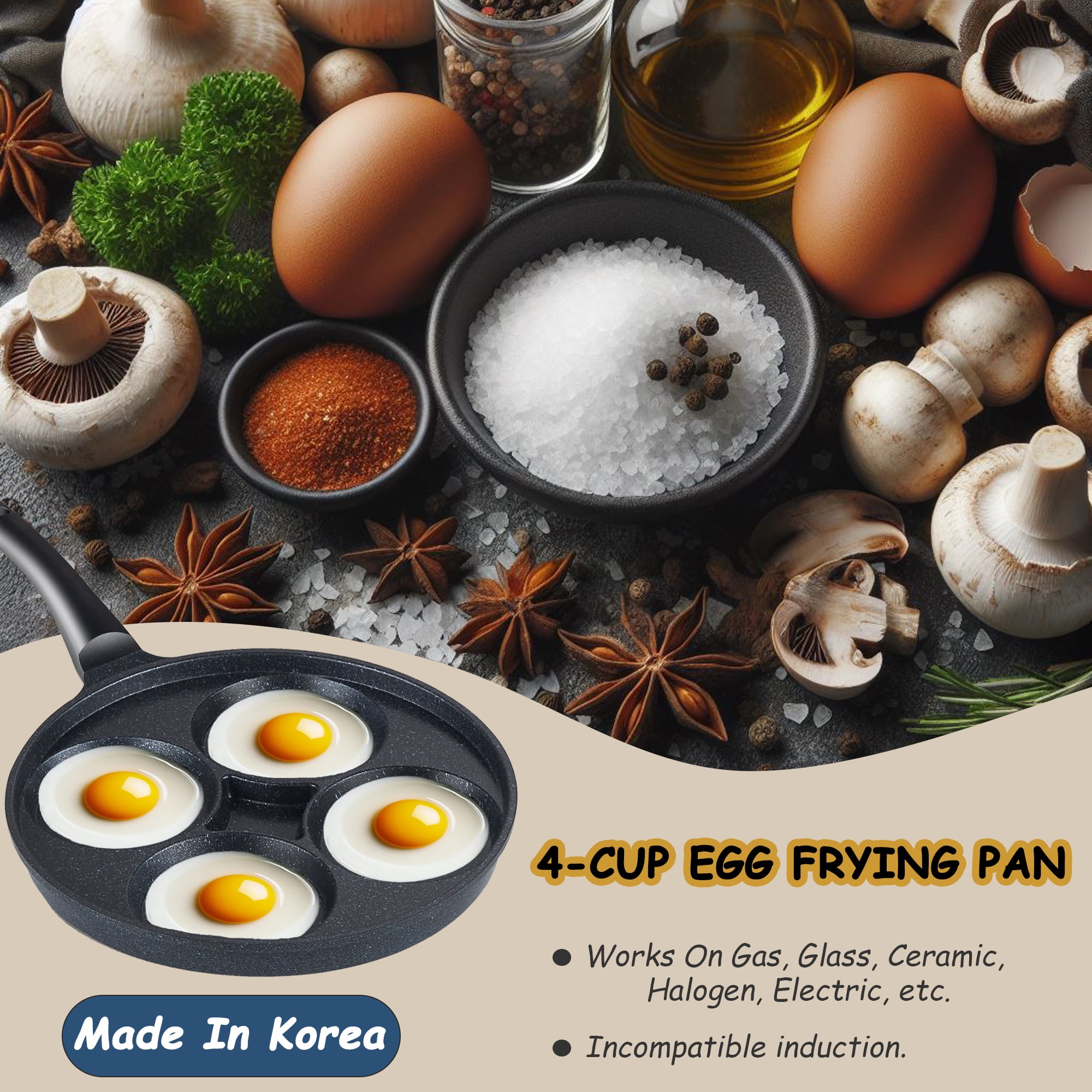 Rectangular Egg Fry Pan, Non-Stick Coating – eKitchenary
