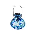 thumbnail image 1 of Evergreen Aqua Confetti Solar Lantern Small- 4 x 5 x 4 Inches Decorative Indoor and Outdoor Lighting, 1 of 2