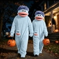 thumbnail image 7 of Big Mouth Monster Onesie, Funny Adult and One Piece Pajamas with Comb Prop, Silly Monster Jumpsuit for Halloween and Costume Parties,Blue L, 7 of 7