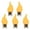C35, variant on SDFGTstore 5Pcs Flame Shaped LED Filament Bulb 1800K Diode Party Decoration Light Bulb LED Flashing Candle Lights Enduring