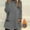 Gray, variant on Sakmal Shirts for Women Tunic Green Dressy Casual Sweatshirts Solid Mock Neck Long Sleeve Blouses with Pockets