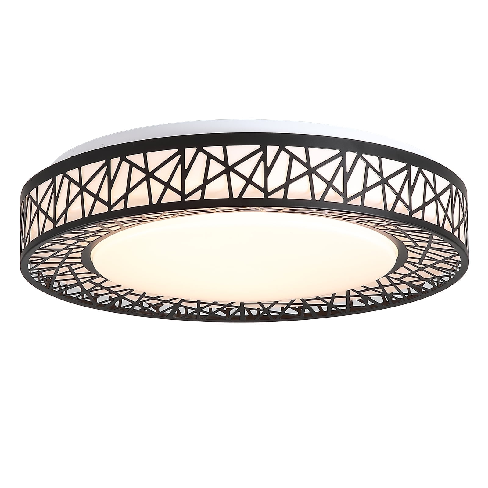 Dimmable 20W LED Flush Mount Ceiling Light with Nest Texture, Adjustable Color Temperature (5-Color, 2700K-6500K), 1457LM, ETL Certified, for Bedroom, Kitchen, Hallway