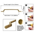 thumbnail image 2 of Goo-Ki 6 Pack Antique Brass Cabinet Handles - 11.34" (288mm) Hole Center Retro Brass Drawer Pulls for Bar Cupboard and Wardrobe , Vintage Bronze Dresser Pull Kitchen Hardware , 1751-GT-288, 2 of 4