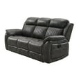 thumbnail image 2 of 3 Grey Reclining Chair And A Half, Featuring Easy-maintain Charcoal Cloth, Materials, Generous Filling, Gray Finish, Transitional Style Reclining , Showcasing Easy-care-for Fabric, Ample Padding,, 2 of 2