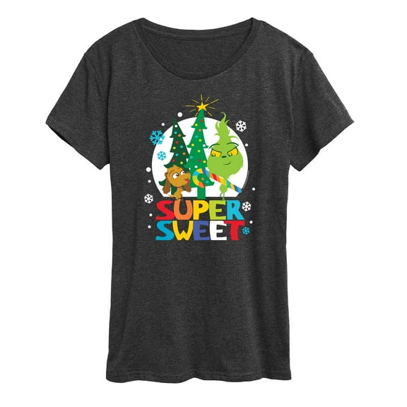 Dr. Seuss The Grinch - Little Grinch - Super Sweet - Women's Short Sleeve Graphic T-Shirt