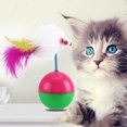 thumbnail image 2 of Cat Teaser, Play Game Colorful Feather Cat Toy, Kitten Teasing Toy For Cats Pets Dogs Animals, 2 of 8