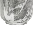thumbnail image 5 of DecMode 5"W, 8"H Gray Ceramic Vase with Marble Inspired Patterns, Set of 3, 5 of 13