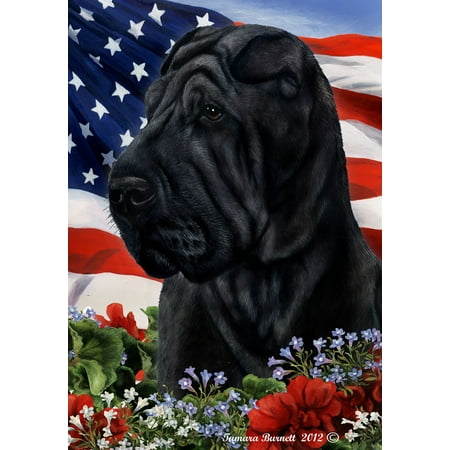 Shar Pei - Best of Breed Patriotic I Garden Flags
