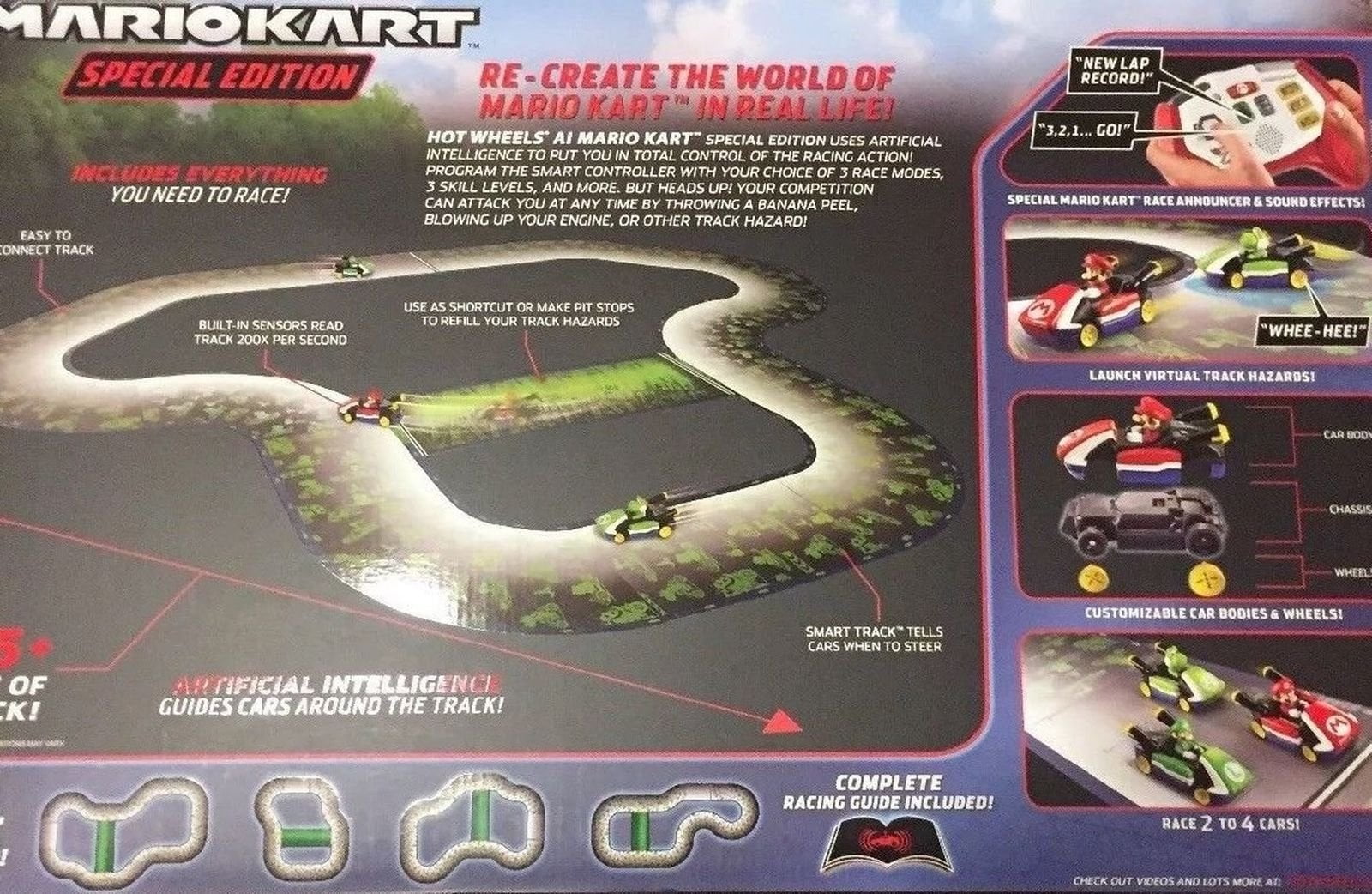 hot wheels ai mario kart luigi
