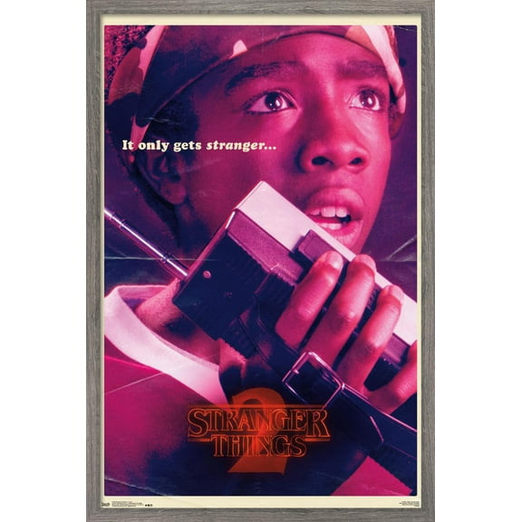 Netflix Stranger Things: Season 2 - Lucas Wall Poster, 14.725" x 22.375", Framed