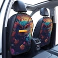 thumbnail image 4 of Zufioo Colorful Feather Owl for Car Seat Kick-Proof Storage Pads 2 Pack, Anti-Stain Adjustable Car Seat Protectors for SUV, Jeep, Truck-One Size, 4 of 9