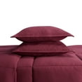 thumbnail image 5 of Serta Simply 3-Piece Clean Antimicrobial Burgundy Comforter Set, Full/Queen, 5 of 10