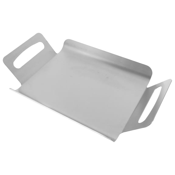 NUOLUX Buffet Dessert Tray Stainless Steel Baking Trays Simple Design for Restaurant Use 1Set