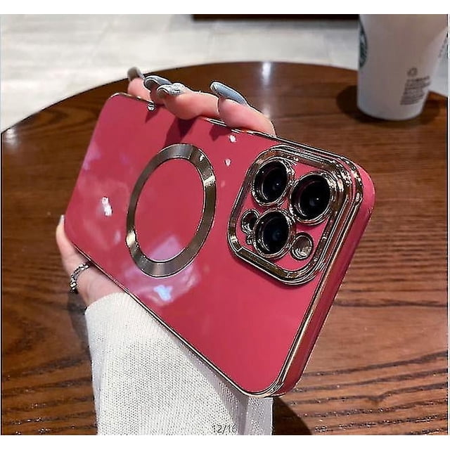 Funda galvanizada simple para iPhone 13 Pro Max, tacto metalizado, antideslizante, a prueba de golpes, protección para cámara, antiarañazos y anticaídas.