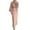 Pink, variant on Elegant Women's Long Sleeve Prayer Dress Abaya Garment